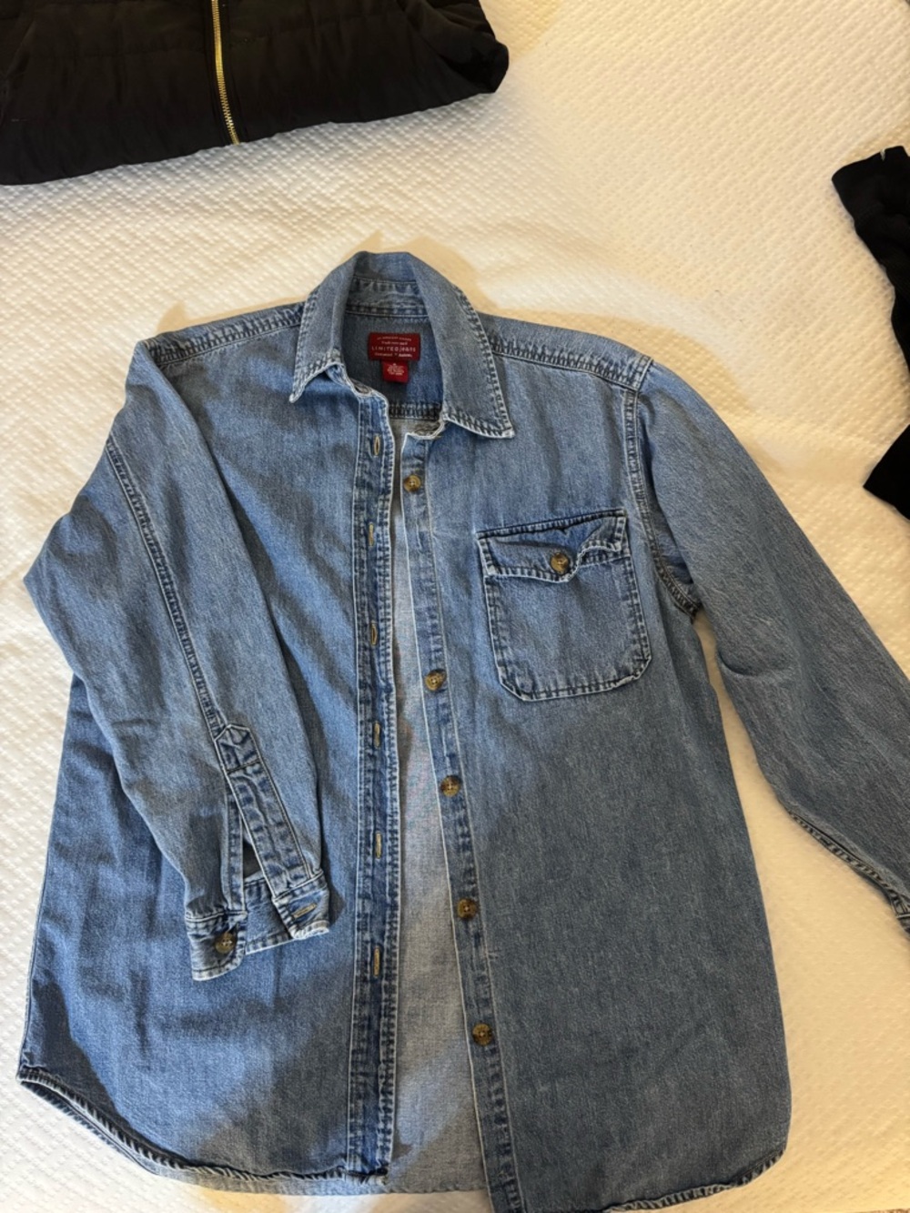 The Limited Light Blue Denim Shirt Jacket